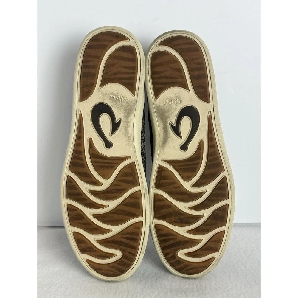 OluKai Alapa Mens Size 12 Shoes Gray Slip On Comfort Casual Athletic EU 45